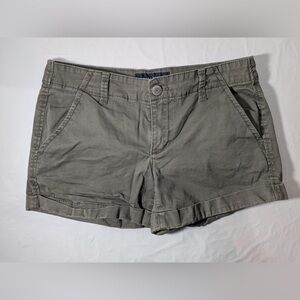 Aeropostale, pair of olive green shorts, women. Size 4.